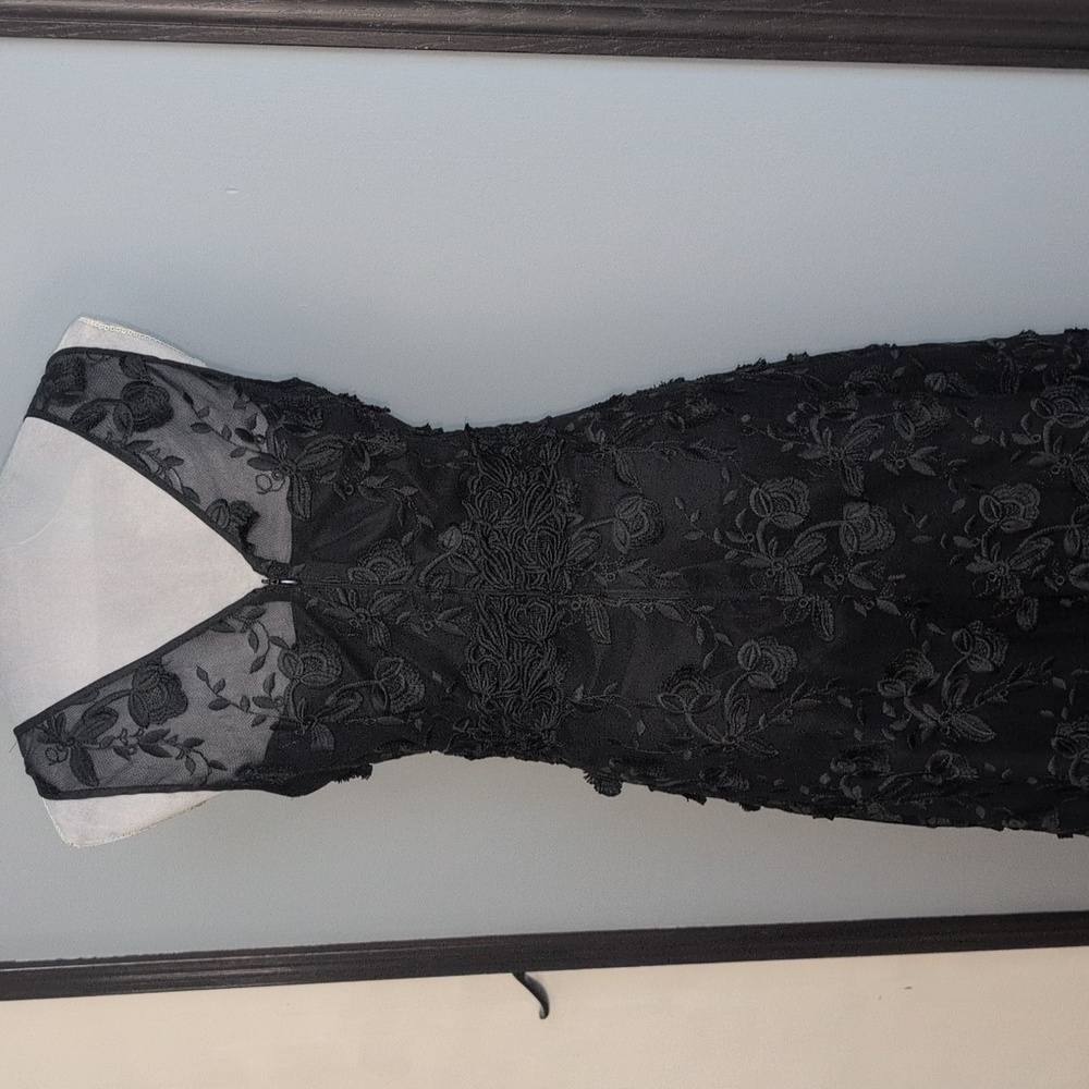 WHBM 3D Floral Lace Midi Dress 10 Fit And Flare - Picture 8 of 14